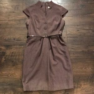 Calvin Klein waisted pencil dress with belt